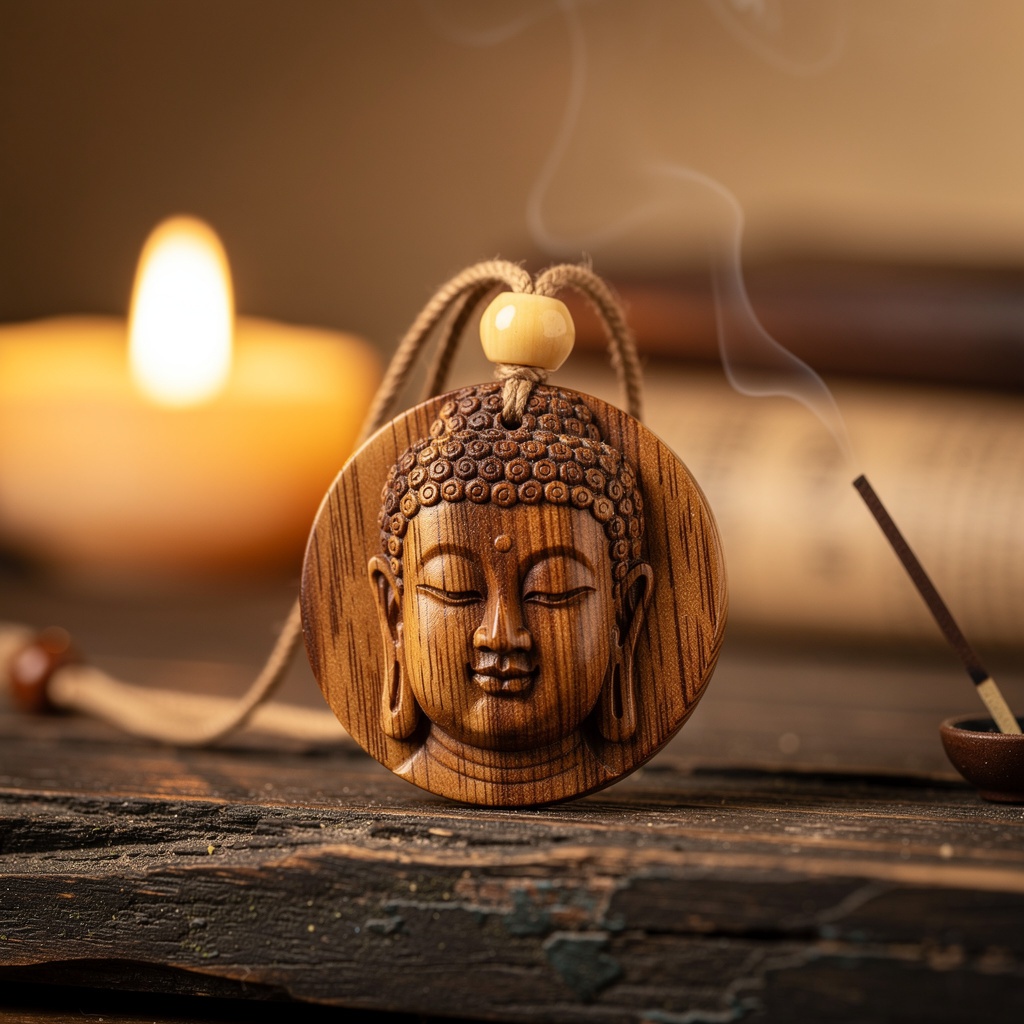 Mặt dây Trầm hương co-dien